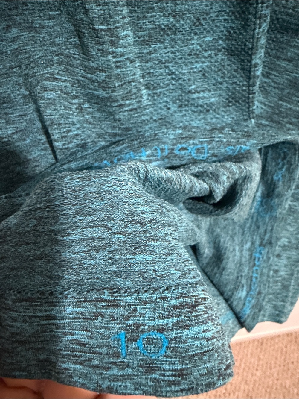 lululemon Swiftly Tech Teal Space-Dye Short Sleeve Tee - Picture 4 of 4